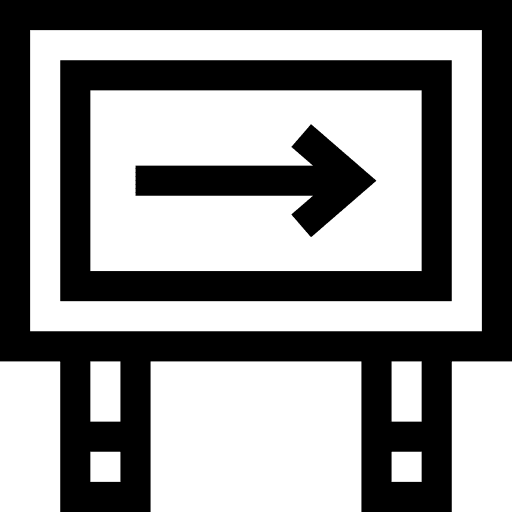 One way right arrows right arrow signals icon One way right arrows right arrow signals icon