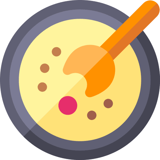 Soup gastronomy dinner dish icon