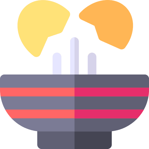 Omelette recipe bowl egg icon Omelette recipe bowl egg icon