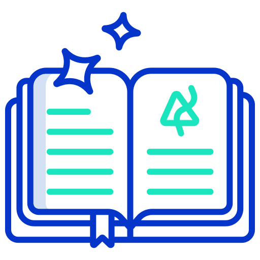 Book spell magic education icon