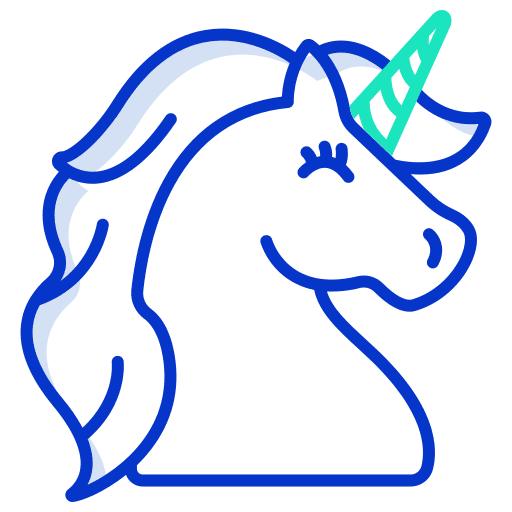 Unicorn magic fantasy unicorn icon