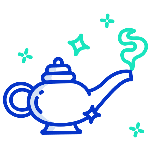 Magic lamp fantasy miscellaneous folklore icon