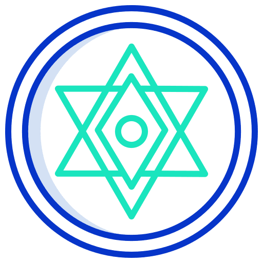 Magic pentagram star pentacle icon Magic pentagram star pentacle icon