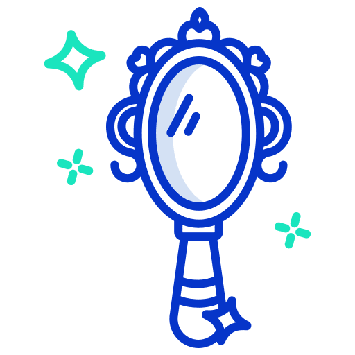 Mirror folklore beauty mirror icon Mirror folklore beauty mirror icon