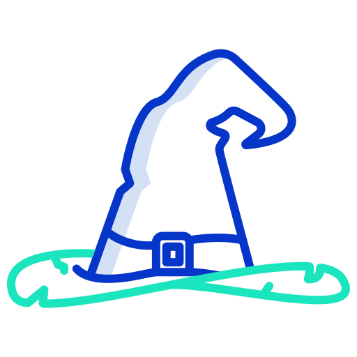 Hat hat wizard witch icon Hat hat wizard witch icon