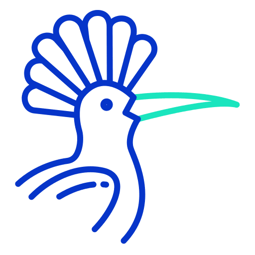 Hoopoe fauna hoopoe beak icon
