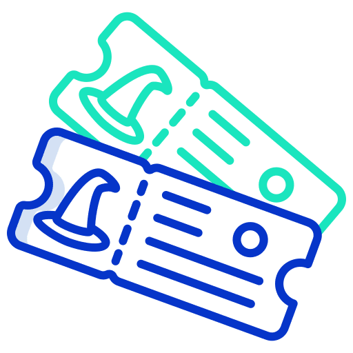 Ticket theater ticket pass icon Ticket theater ticket pass icon