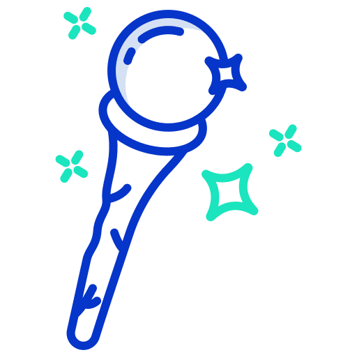 Wand witch entertainment wizard icon Wand witch entertainment wizard icon