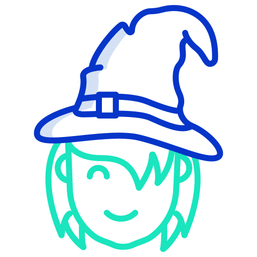 Witch witch wizard halloween icon Witch witch wizard halloween icon