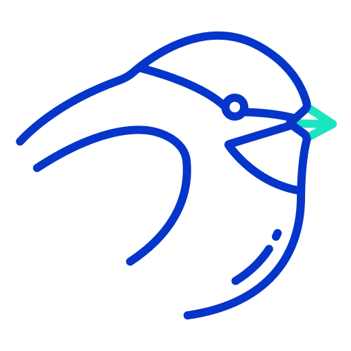 Chickadee bird wild life zoology icon Chickadee bird wild life zoology icon