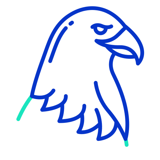 Eagle flight bird zoology icon Eagle flight bird zoology icon