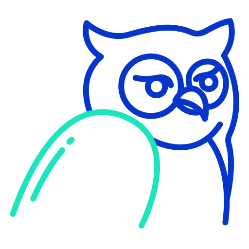 Owl owl hunter ornithology icon Owl owl hunter ornithology icon
