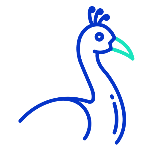 Peacock wild life fauna animal kingdom icon Peacock wild life fauna animal kingdom icon
