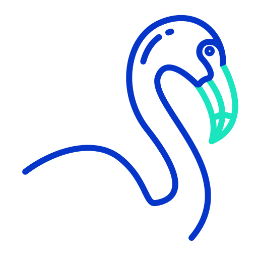 Flamingo zoology nature animal kingdom icon Flamingo zoology nature animal kingdom icon
