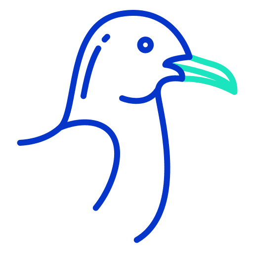 Seagull bird ornithology beak icon Seagull bird ornithology beak icon