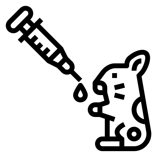 Hamster healthcare vaccine veterinary icon