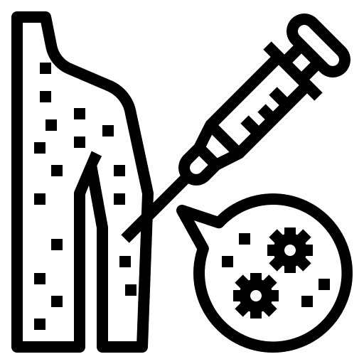 Smallpox vaccine smallpox syringe icon