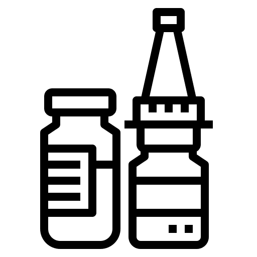 Bottle healthcare and medical medicine bottle icon