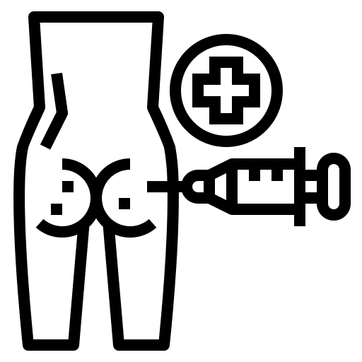 Bottom healthcare and medical vaccine syringe icon