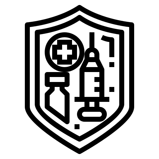 Shield healthcare healthcare and medical vaccine icon