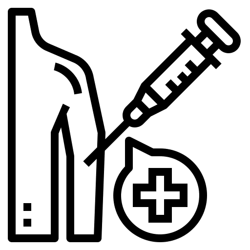 Vaccination arm healthcare and medical medicine icon