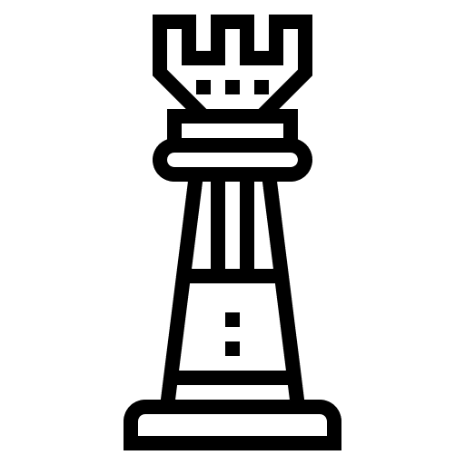Rook chess gaming game icon