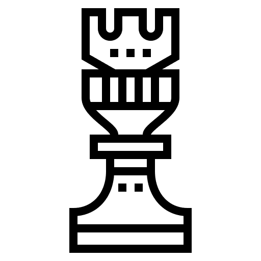Rook chess piece rook chess icon