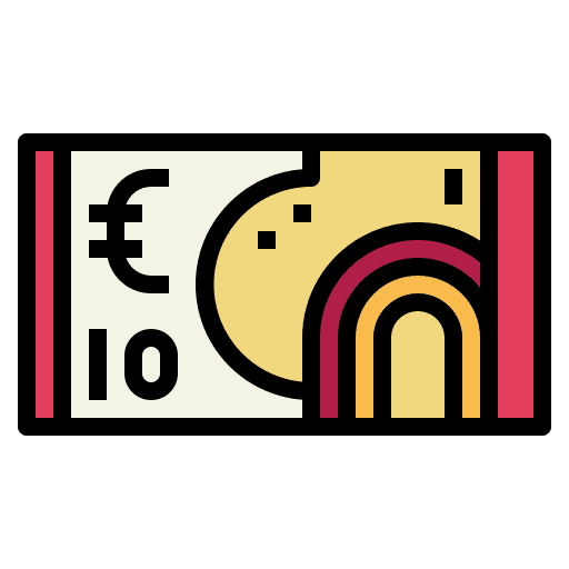 Euro money finance business and finance icon