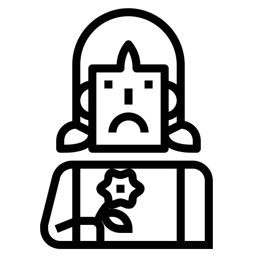 Grief tombstone user woman icon Grief tombstone user woman icon