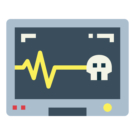Cardiogram death healthcare and medical hospital icon Cardiogram death healthcare and medical hospital icon
