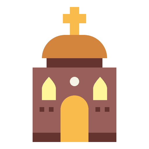 Chapel christianism architecture and city chapel icon Chapel christianism architecture and city chapel icon
