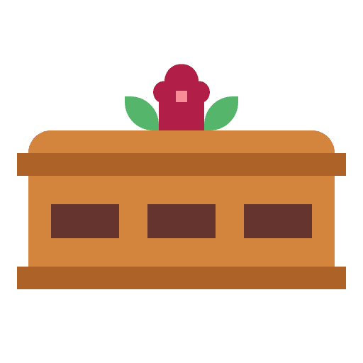 Coffin funeral tomb burial icon Coffin funeral tomb burial icon