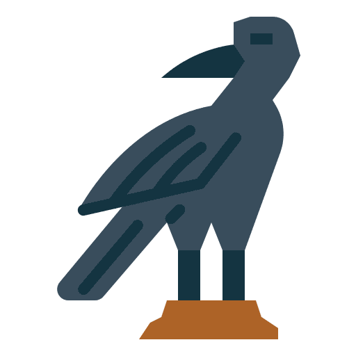 Crow wild animals spooky icon Crow wild animals spooky icon