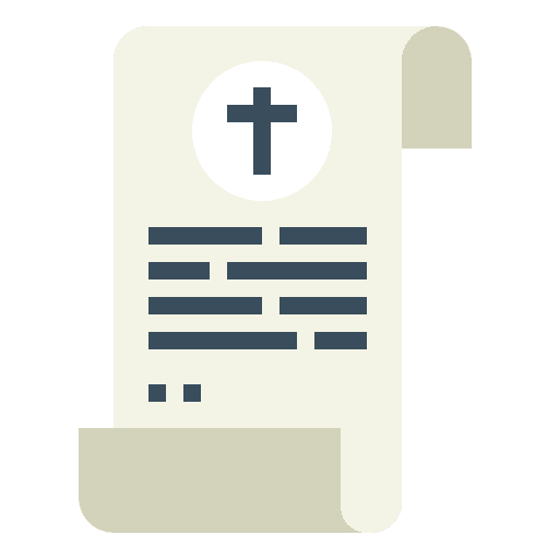 Sermon document pedestal scroll icon Sermon document pedestal scroll icon