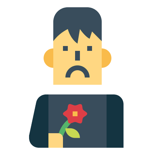 Grief man people user icon Grief man people user icon