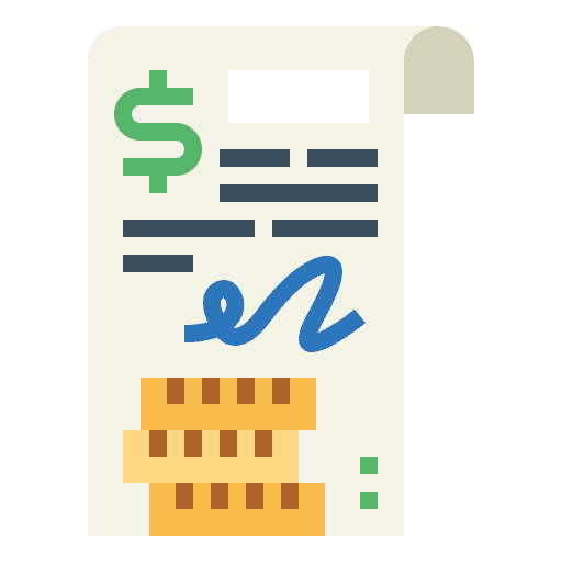 Testament sheet business and finance information icon Testament sheet business and finance information icon