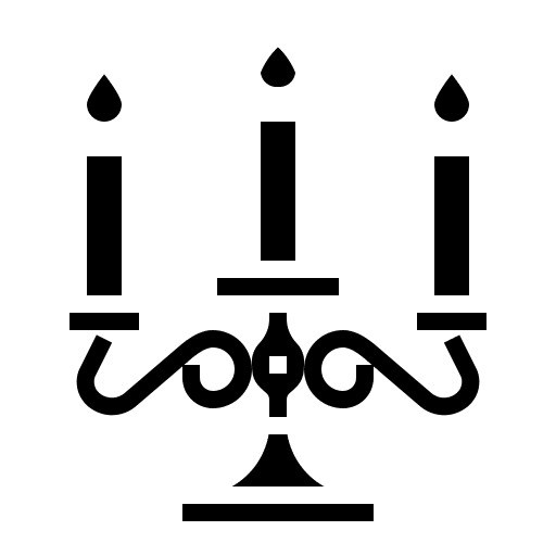 Candlestick flame wellness fire icon