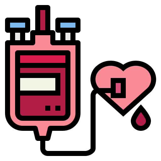 Blood donation heart blood transfusion healthcare and medical icon Blood donation heart blood transfusion healthcare and medical icon
