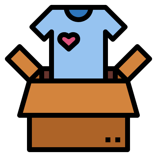 Clothes donation clothes donation clothes charity icon