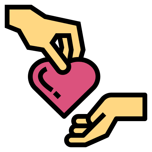 Donation heart charity donation icon Donation heart charity donation icon
