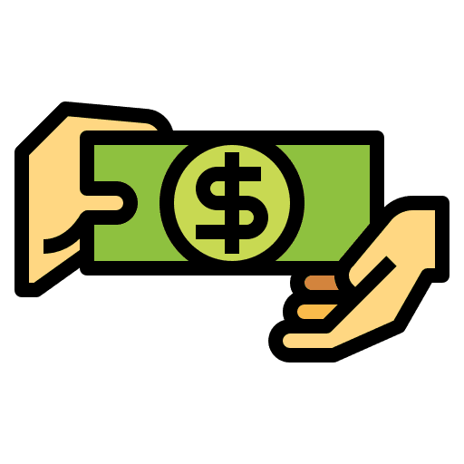Money transfer finance business and finance give icon