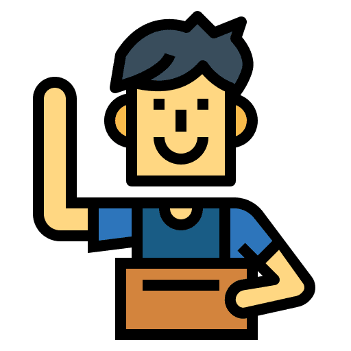 Volunteer support cooperation pick up icon