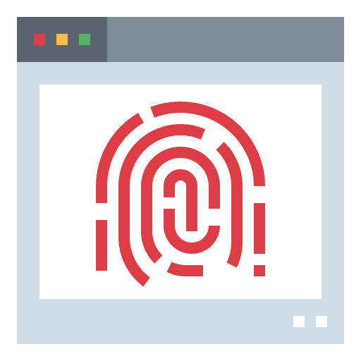 Fingerprint browser identity security icon Fingerprint browser identity security icon