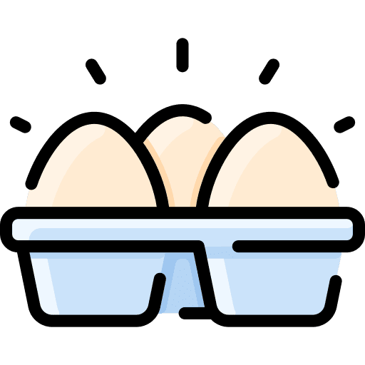 Eggs egg carton farm carton icon