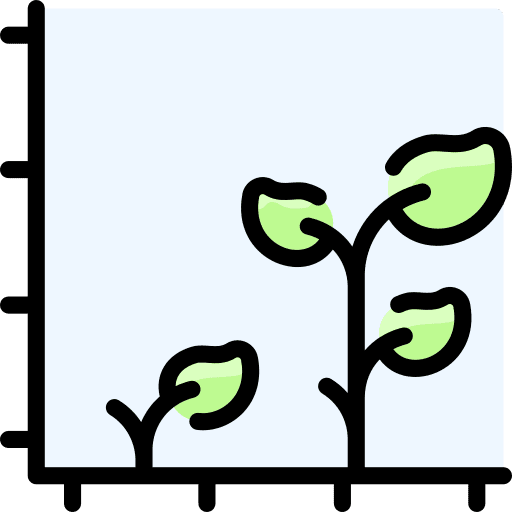Growth equipment gardening agriculture icon