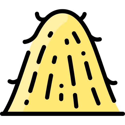 Haystack hay straw agriculture icon