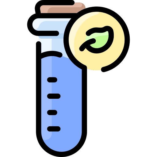 Test tube experiment plant farming and gardening icon