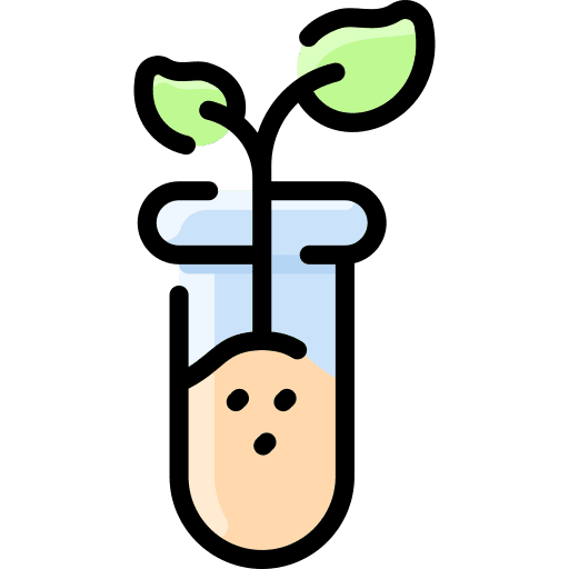 Test tube flask chemistry plant icon