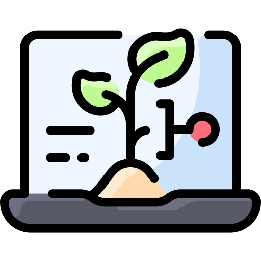 Laptop ecology and environment ecology web icon