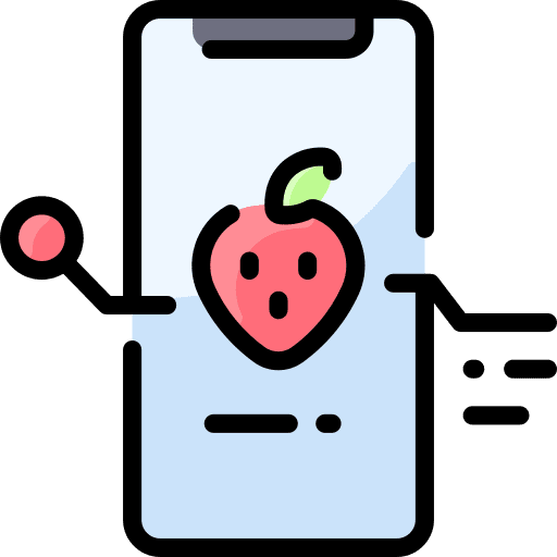 Smartphone stats smart farm farming and gardening icon